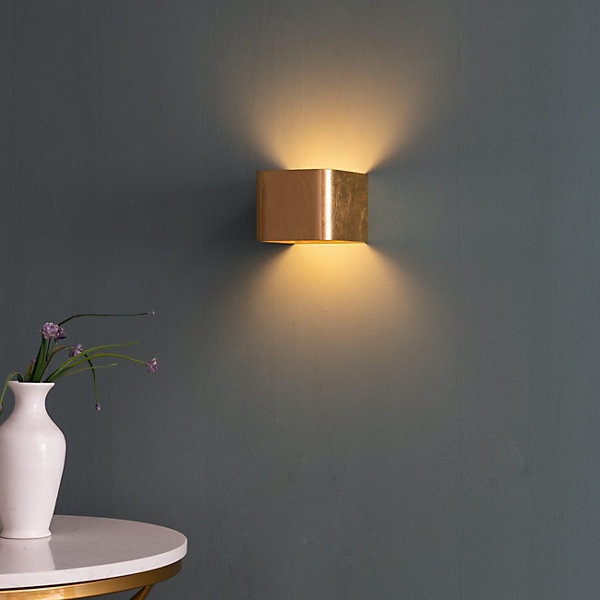 Eclairage mural à LED 6W - doré 10 cm - Quadra