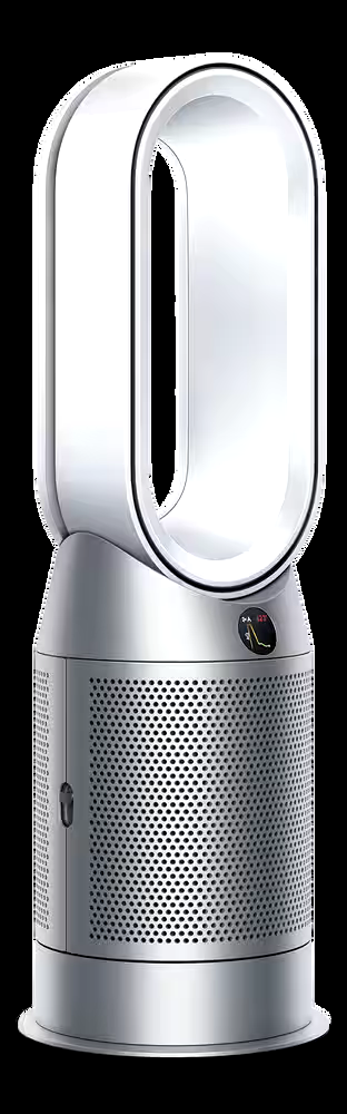 Dyson HP07 Purifier Hot + Cool™ HEPA Oscillating Air Purifier/Heater/Bladeless Fan, Removes Allergens & Odours, White/Silver