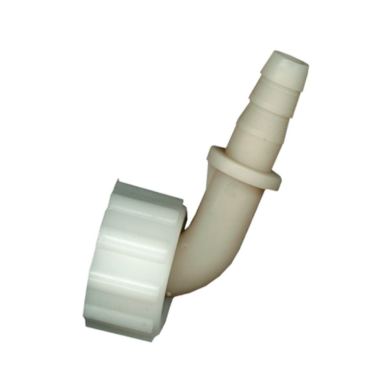 Courbe de raccordement 24 x 10 mm avec écrou 3/4
