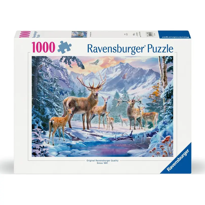 Puzzle Rehe und Hirsche im Winter