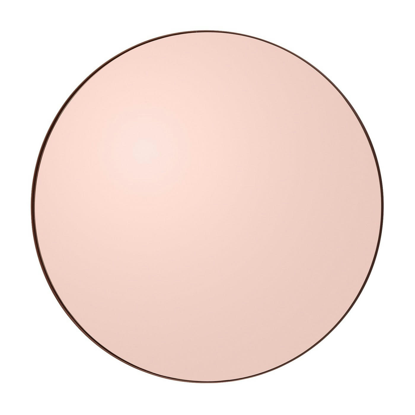 CIRCUM - Miroir mural teinté rose medium rond D90cm