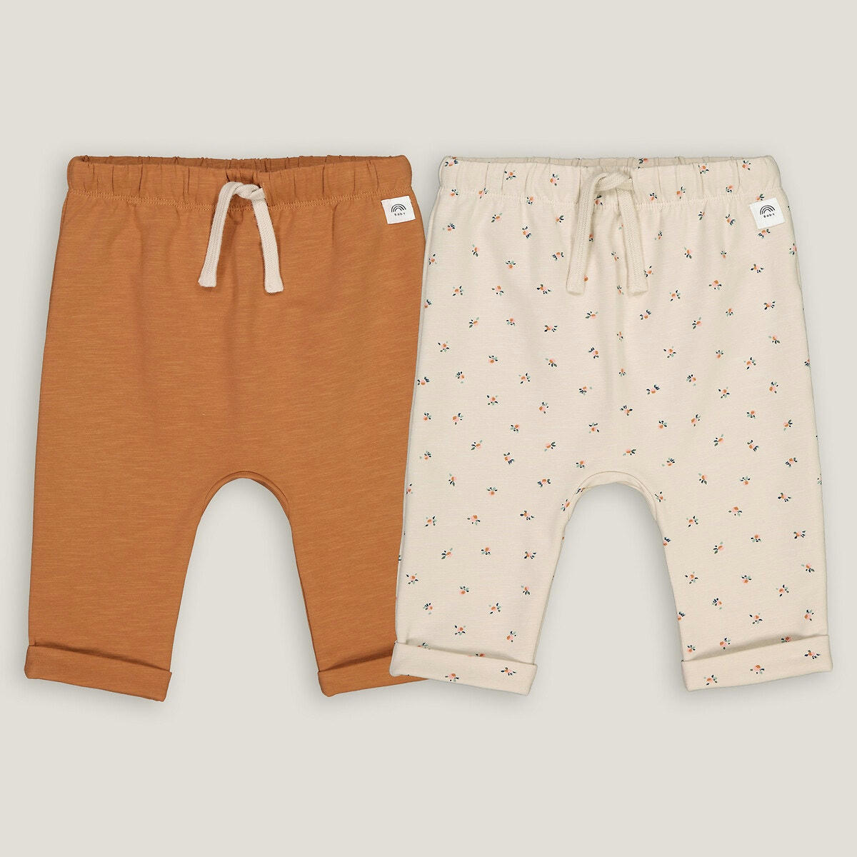 Lot de 2 sarouels en molleton Slub