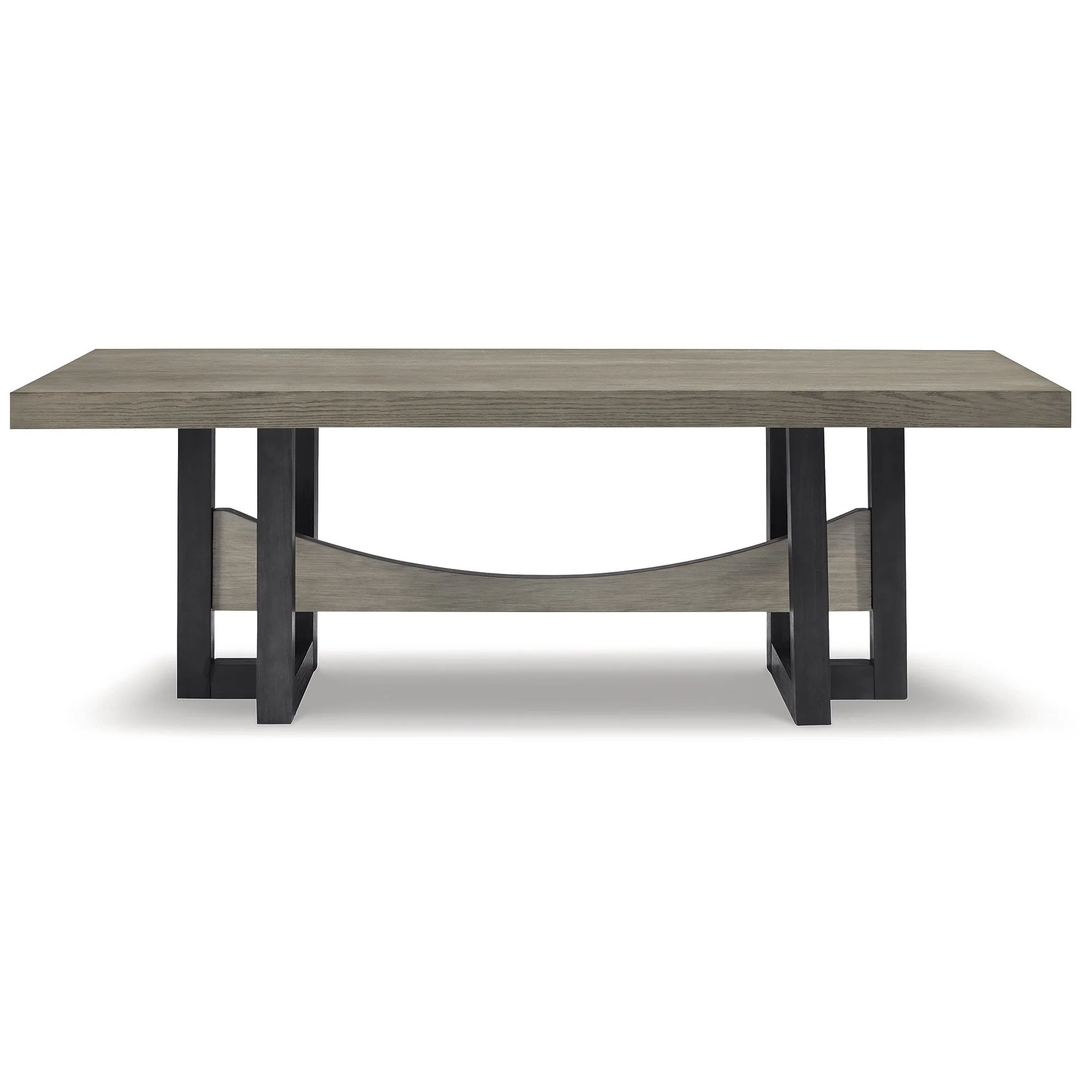 Signature Design by Ashley Foyland Black/Gray Rectangular Dining Table - 40W x 90D x 30H