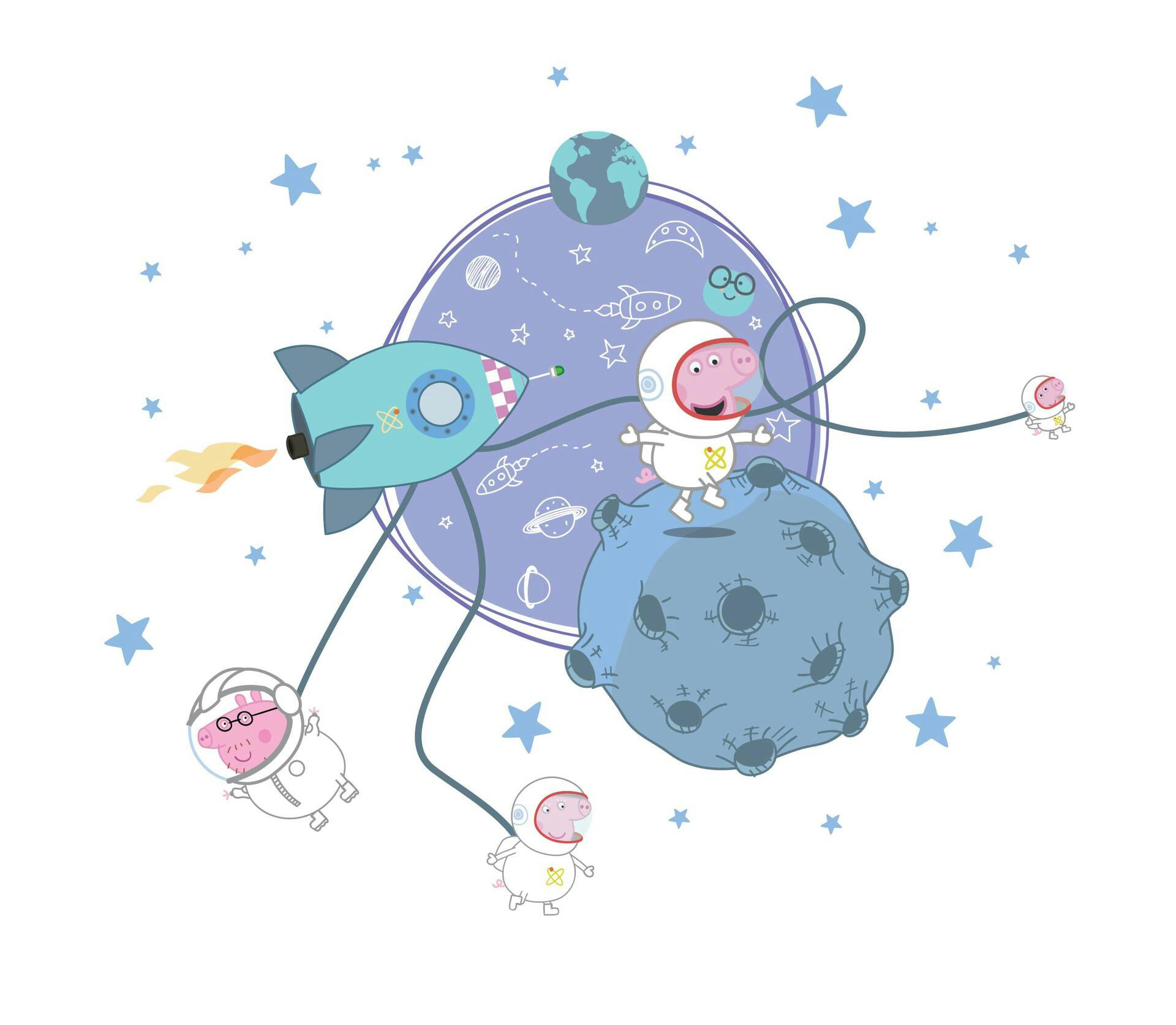 Wall Stories Interactive Peppa Pig Wall Sticker