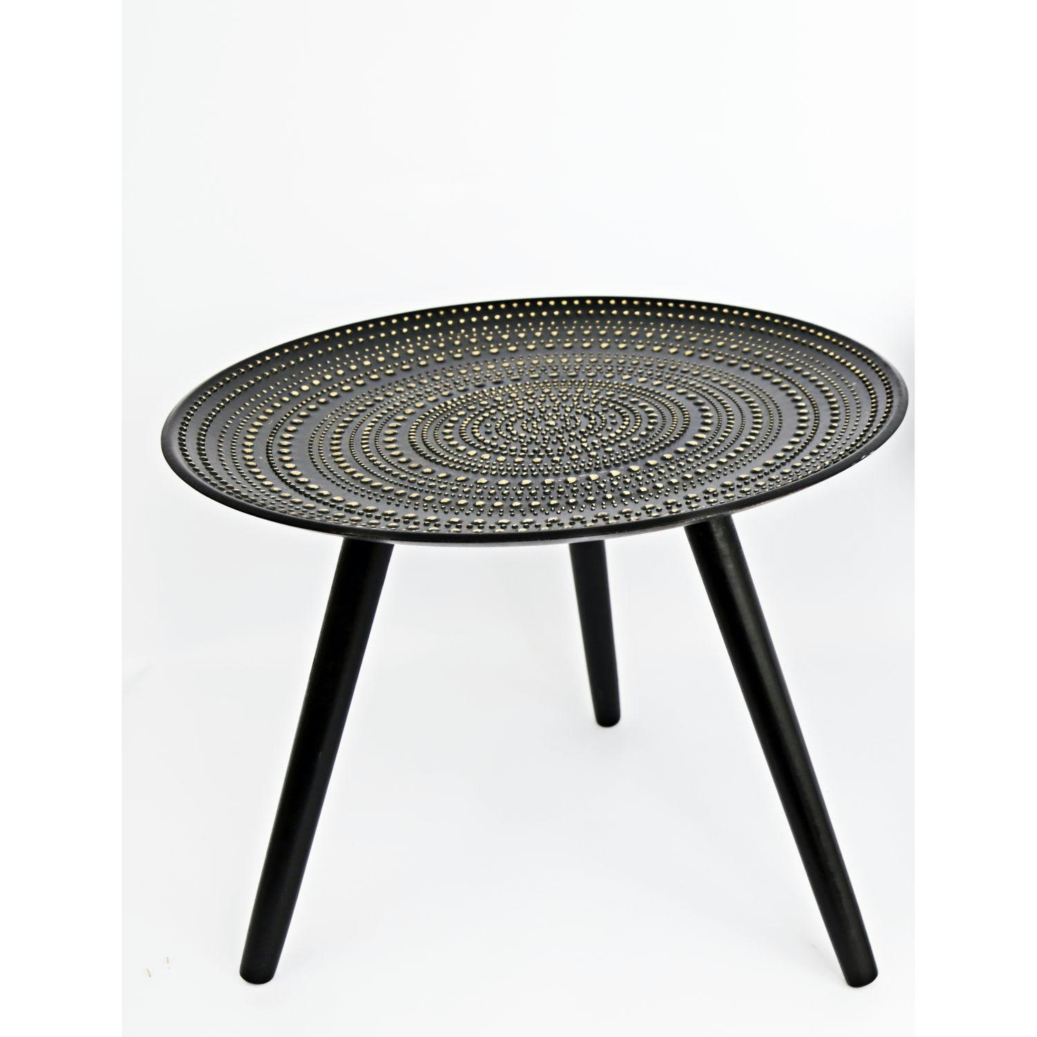 MADO - Table d'appoint ethnique mado noir