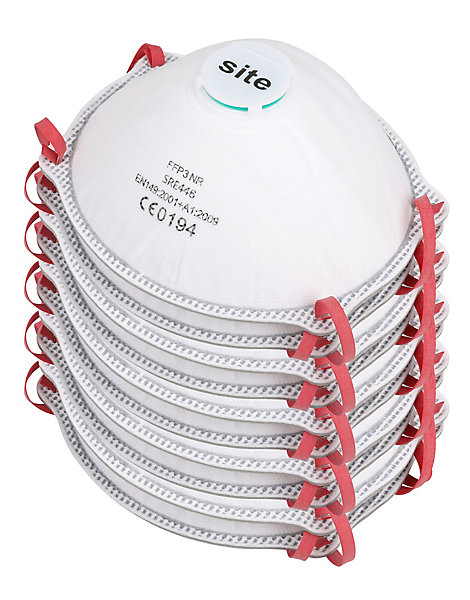 Masque anti-poussière FFP3 Site, 10 pièces