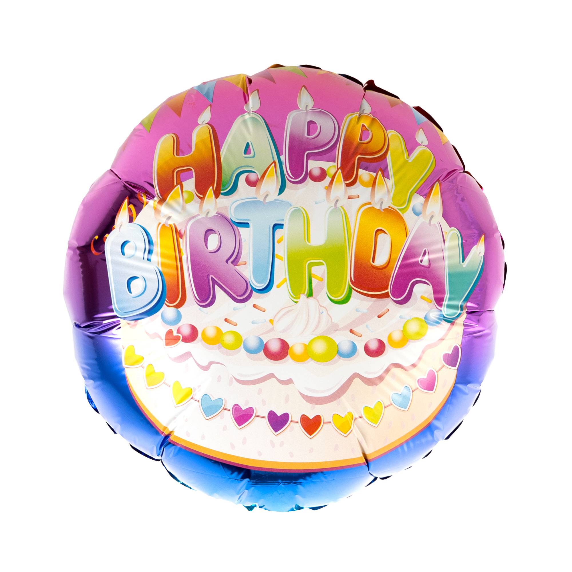 Large Happy Birthday Cake Foil Balloon