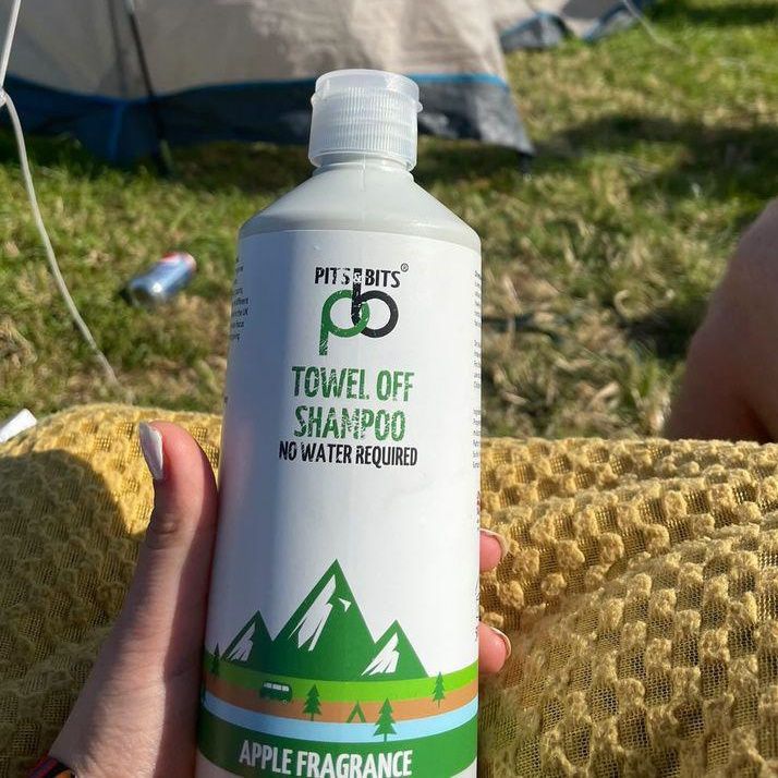 Pits & Bits Towel Off Shampoo Water Free No Rinse - Apple