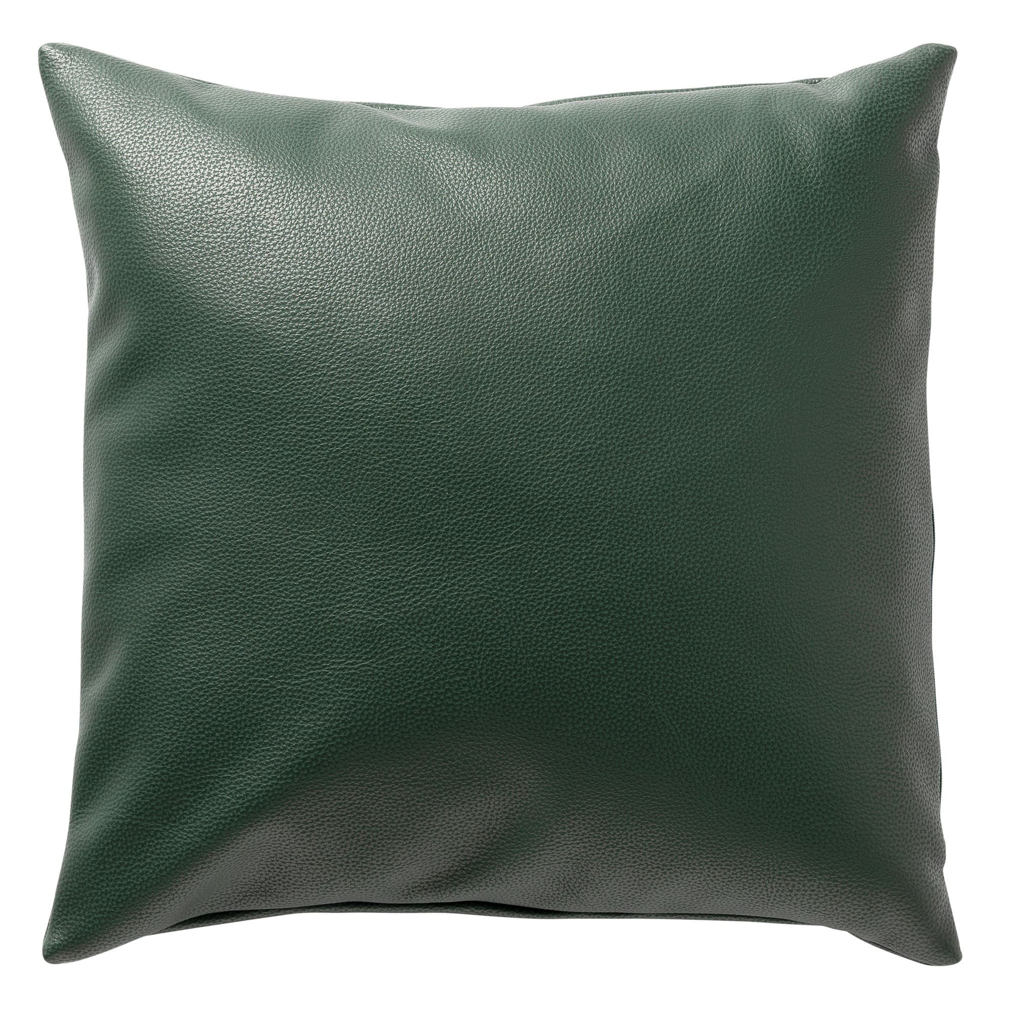 JARED - kussenhoes 45x45 cm - leerlook - effen kleur - Garden Topiary - groen