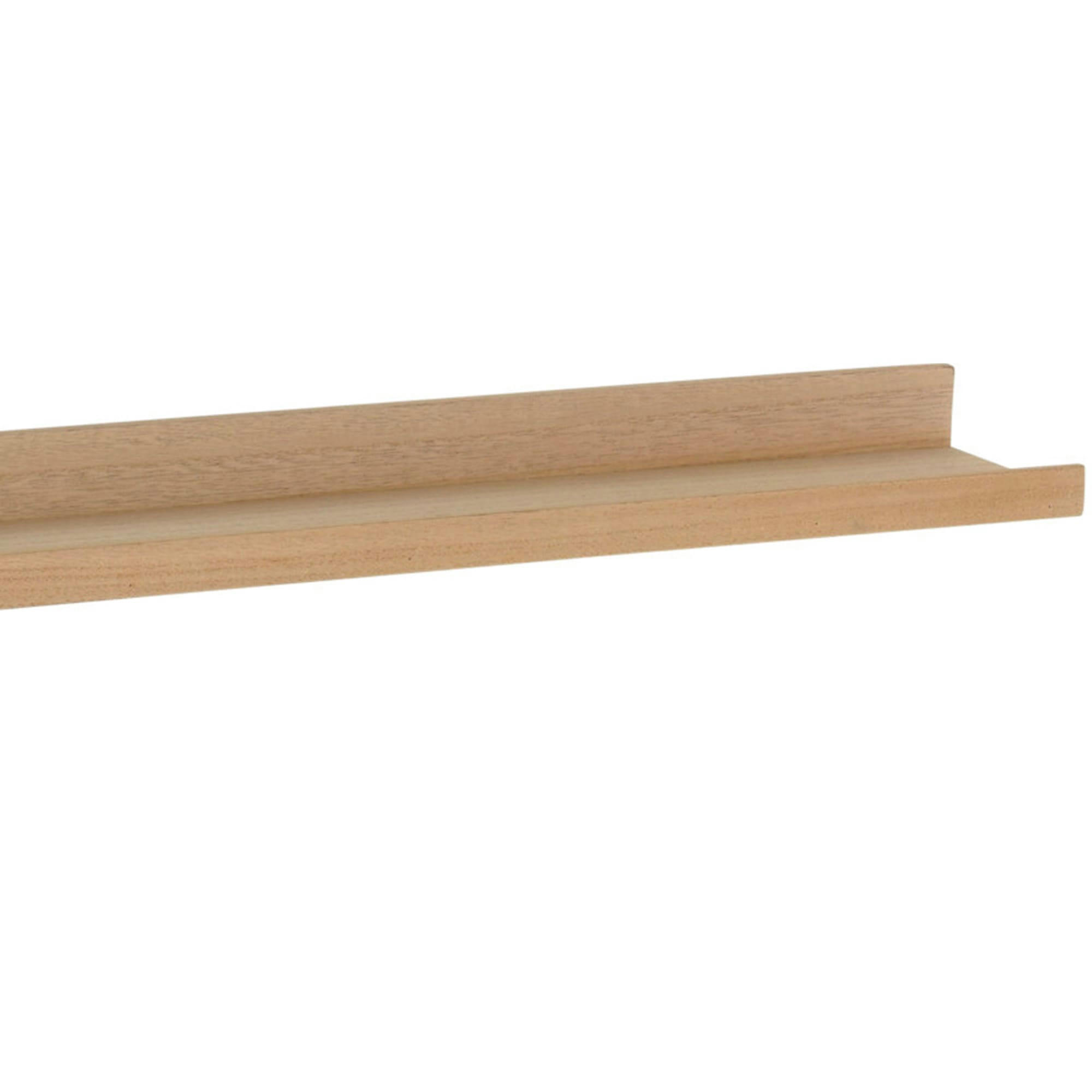 - Étagère murale étroite minimaliste bois 77x10x4cm