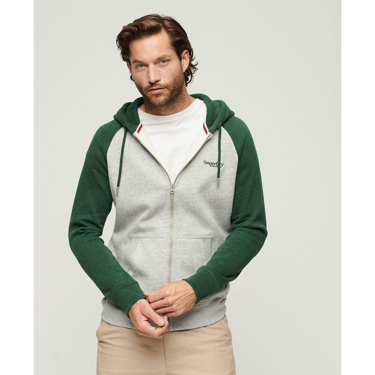 Sweat à capuche baseball zippé Essential
