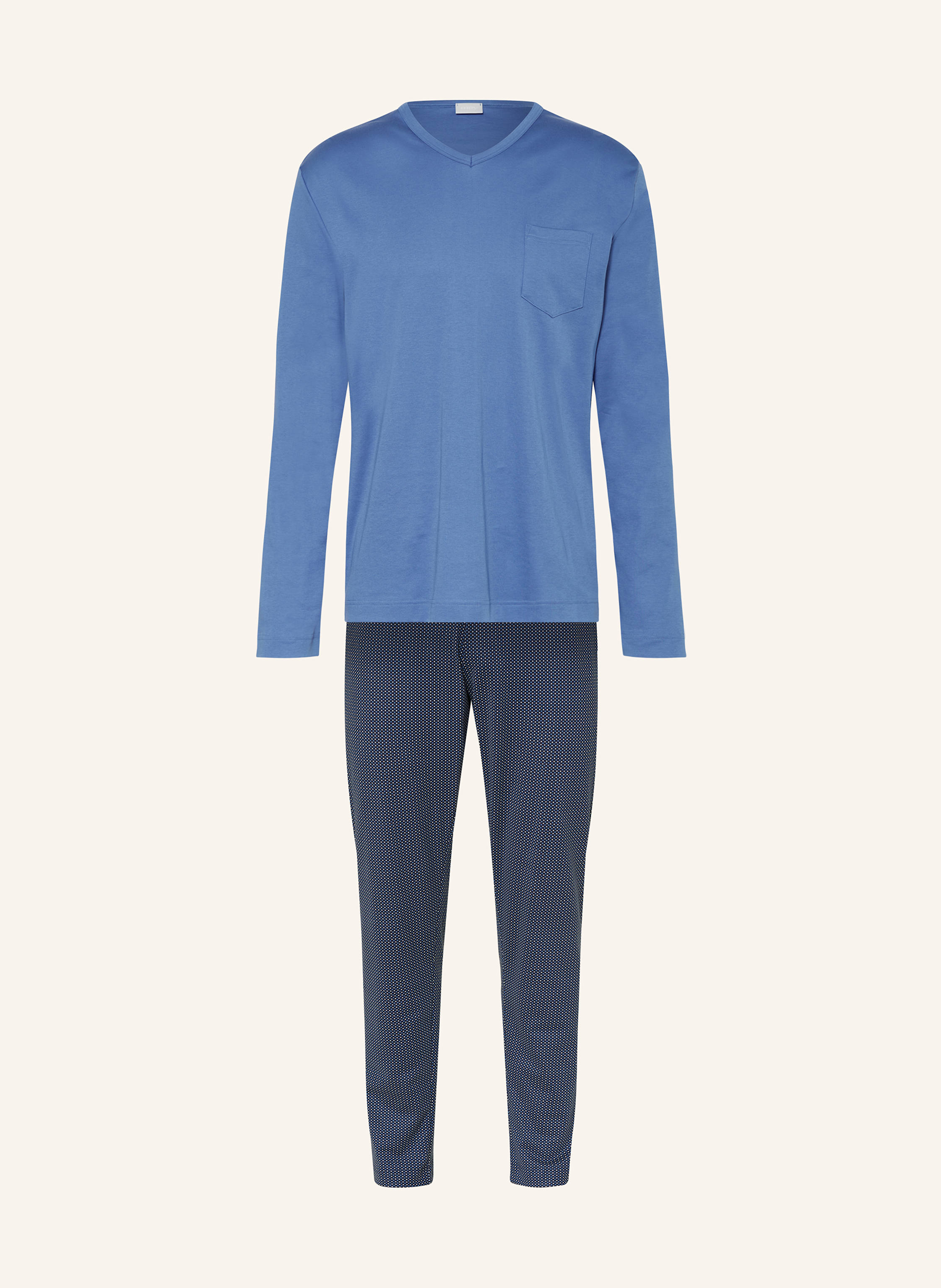 mey Schlafanzug Serie MICRO BLUE