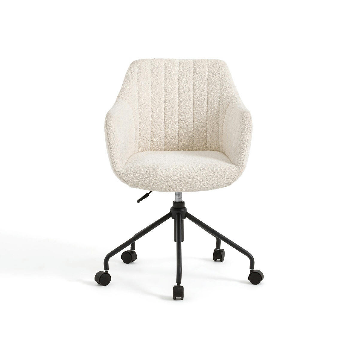 Fauteuil de bureau tissu bouclette, Matie