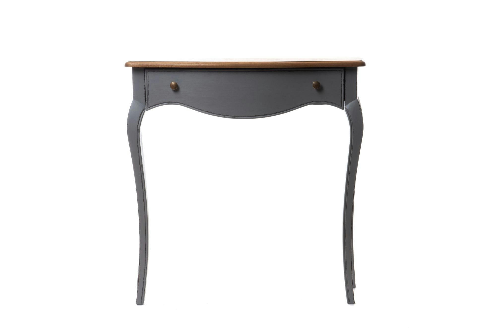 BETSY - Console en bois gris patiné 1 tiroir L80