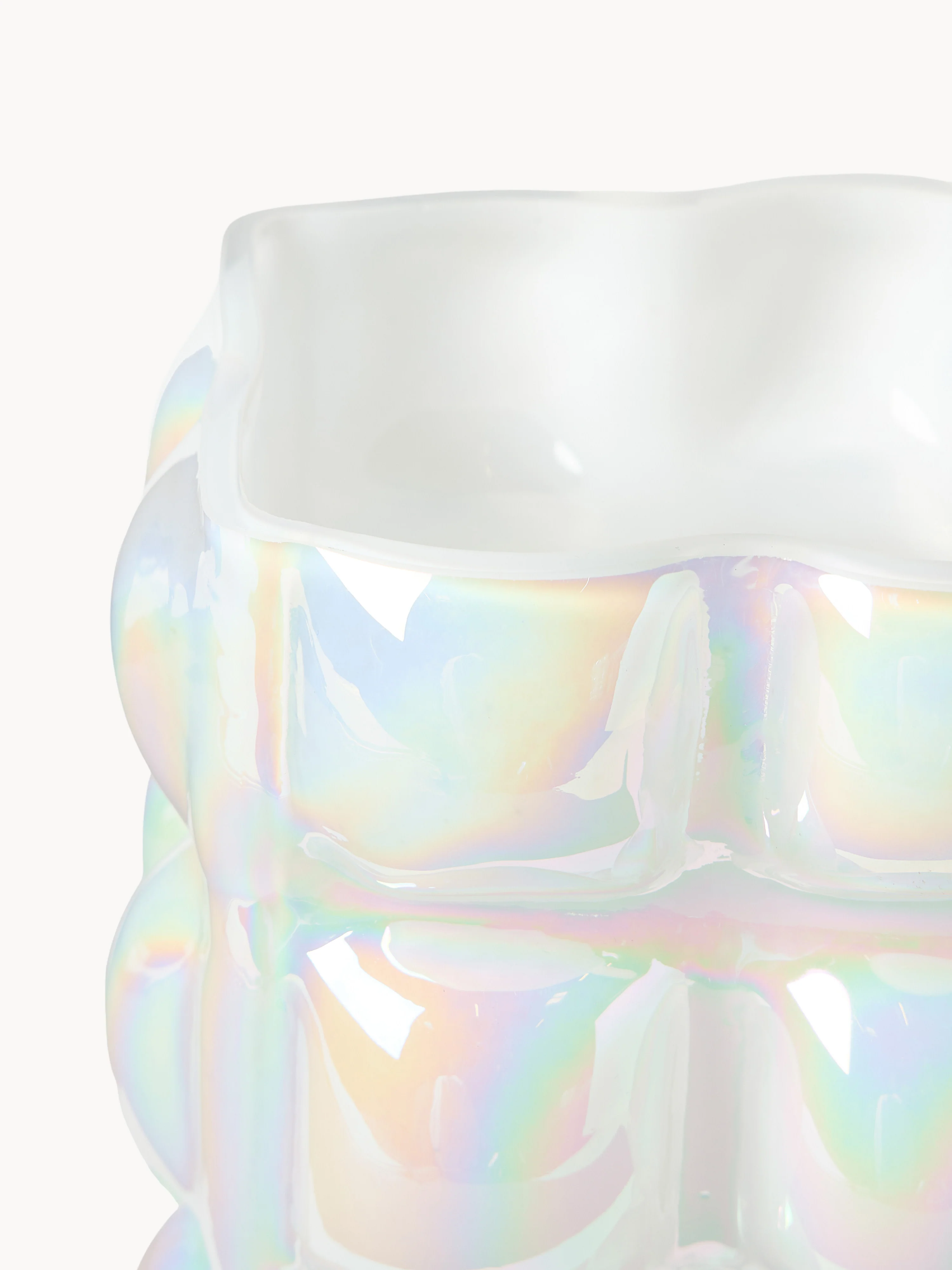 Mundgeblasene Vase Bubble, H 27 cm