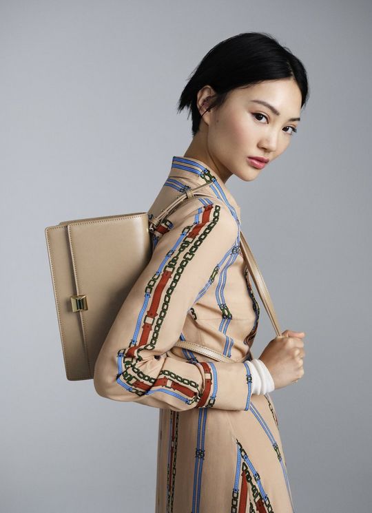 Ottie Camel Vegan Leather Shoulder Bag