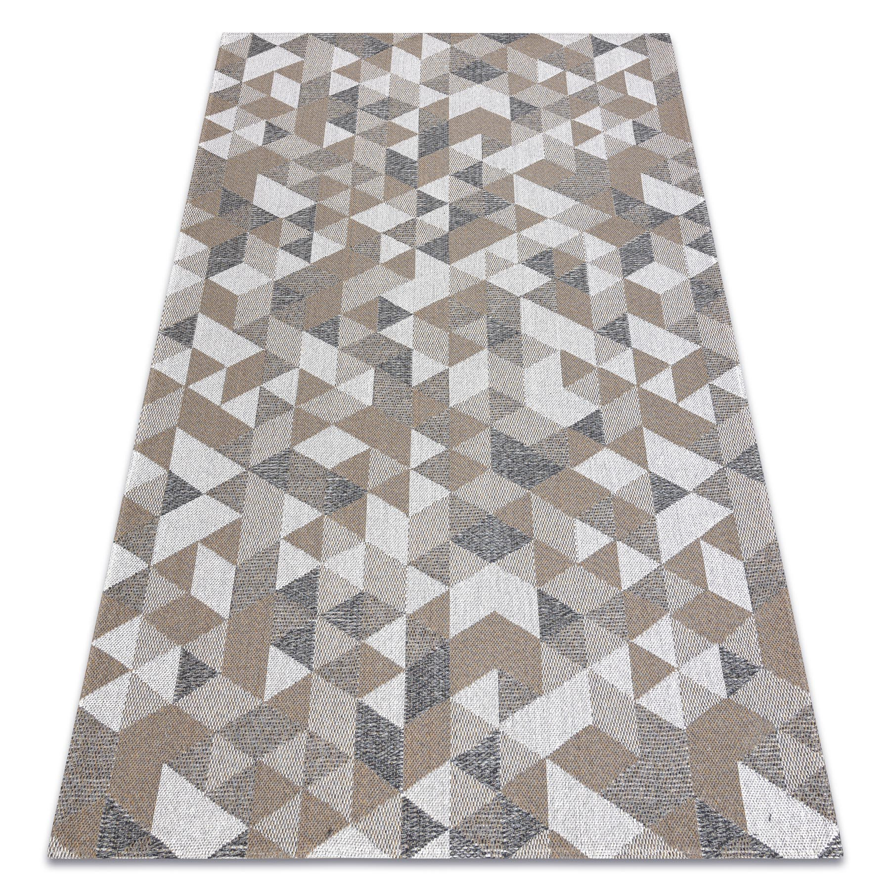 Dywan CASA Ekologiczny, EKO SIZAL Boho Trójkąty 2816 krem / 114x170 cm