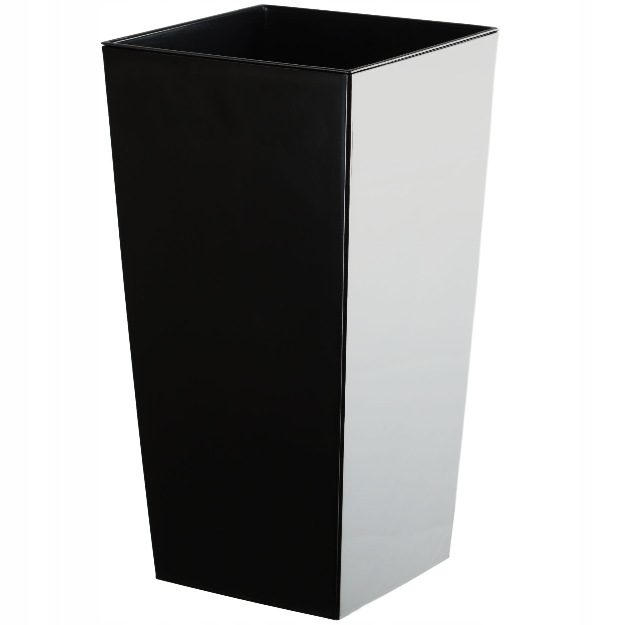 Kadax Donica   Wkład 24x47cm Wysoka Czarna Połysk