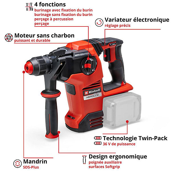 Einhell Marteau perforateur HEROCCO 36/28