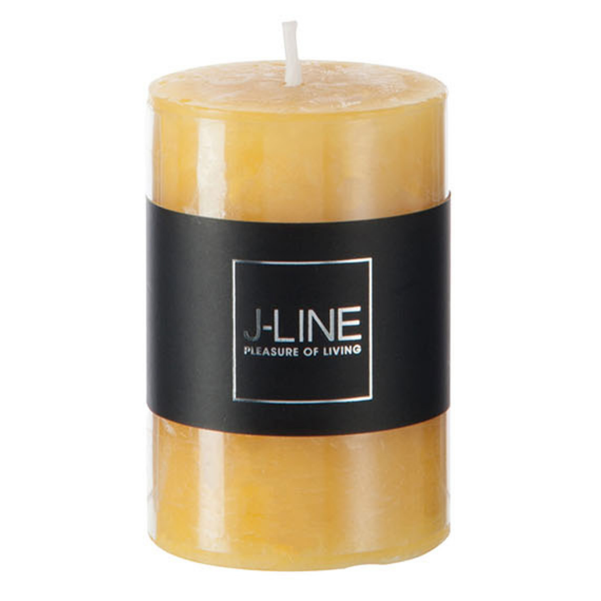 J-Line cilinderkaars - oker - small - 18U - 6 stuks