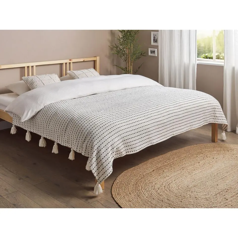 MODAR - Bedsprei - Wit - 200 x 220 cm - Katoen