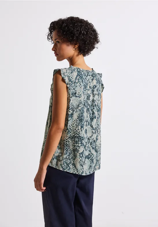 Bluse mit Snake Print