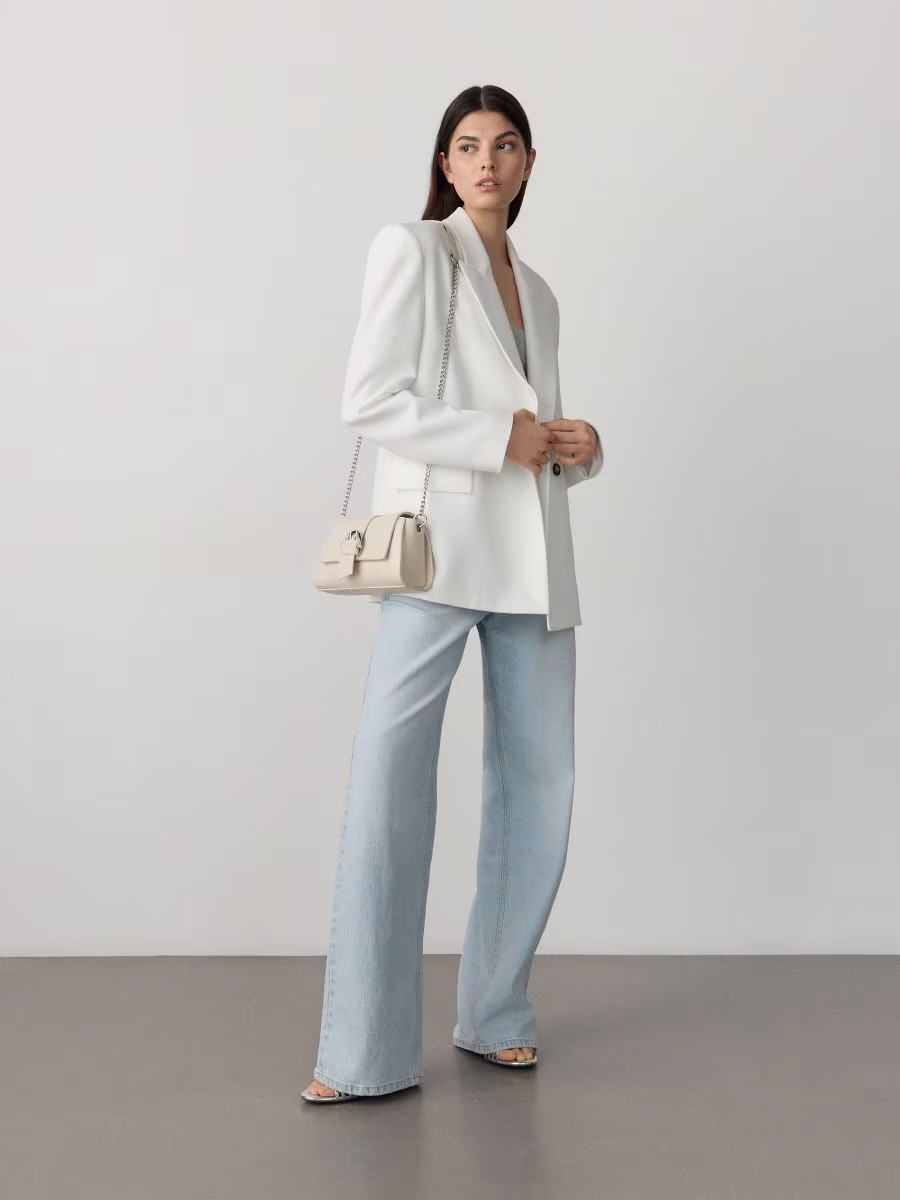 Leather Imitation Crossbody Bag