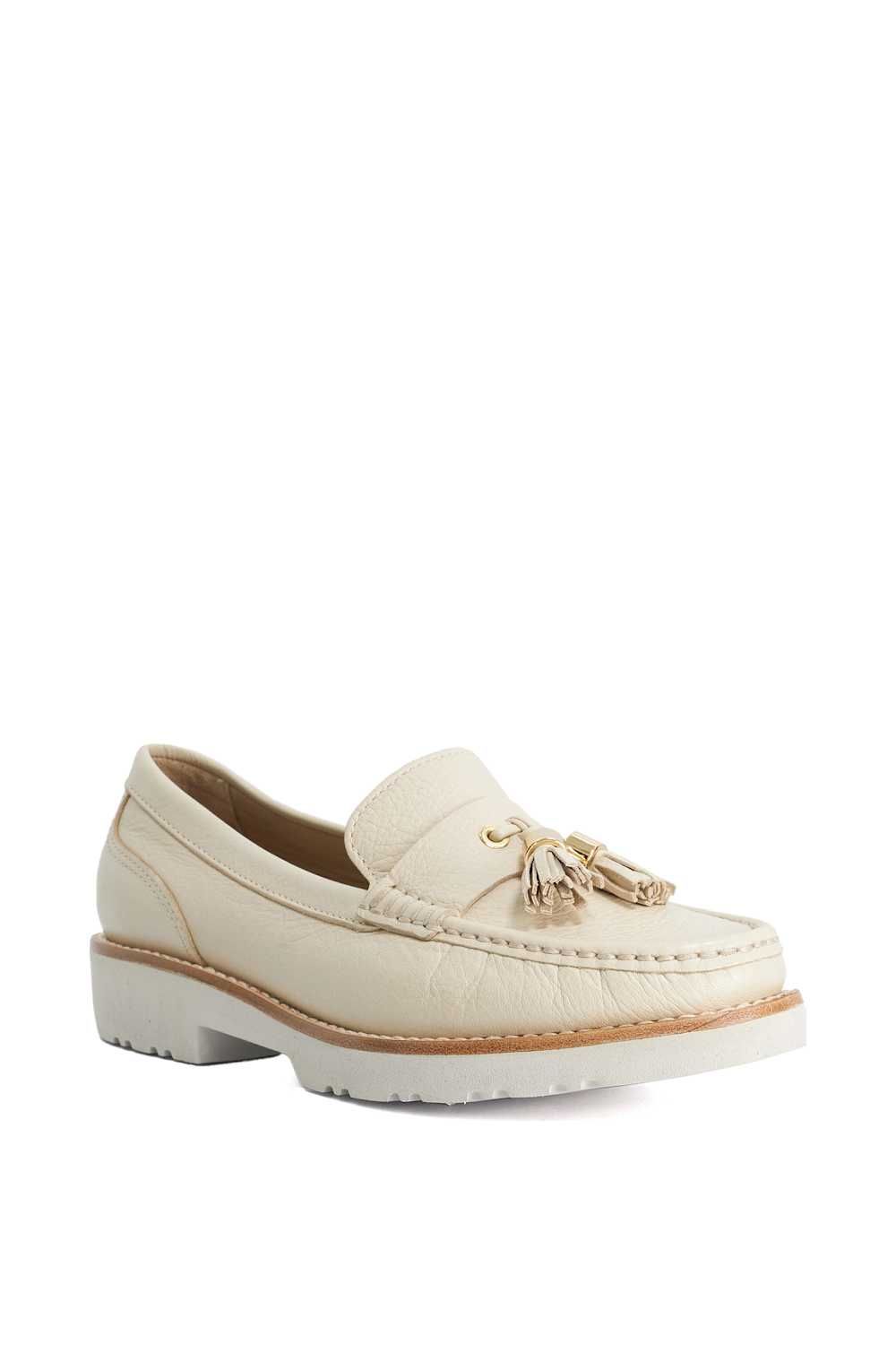 Dune London Wide Fit 'Gwen' Leather Loafers