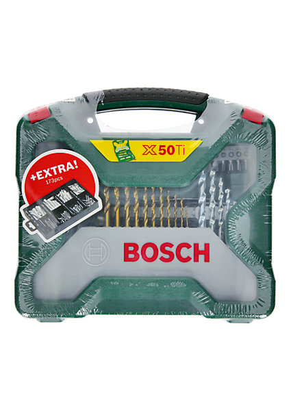 Coffret perçage et vissage Bosch 50 pièces   kit fixation 173 pièces