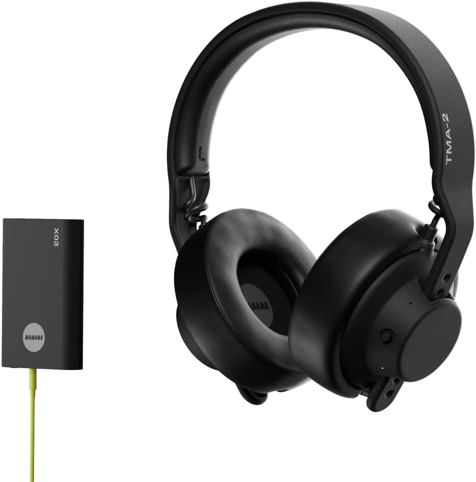 AIAIAI TMA-2 Professional Studio Wireless Headphones, Ultra Low Latency W+ Link, Modular with 40mm Bio-Cellulose Drivers, 20–40H Battery, Memory Foam Ear Pads, and Bluetooth