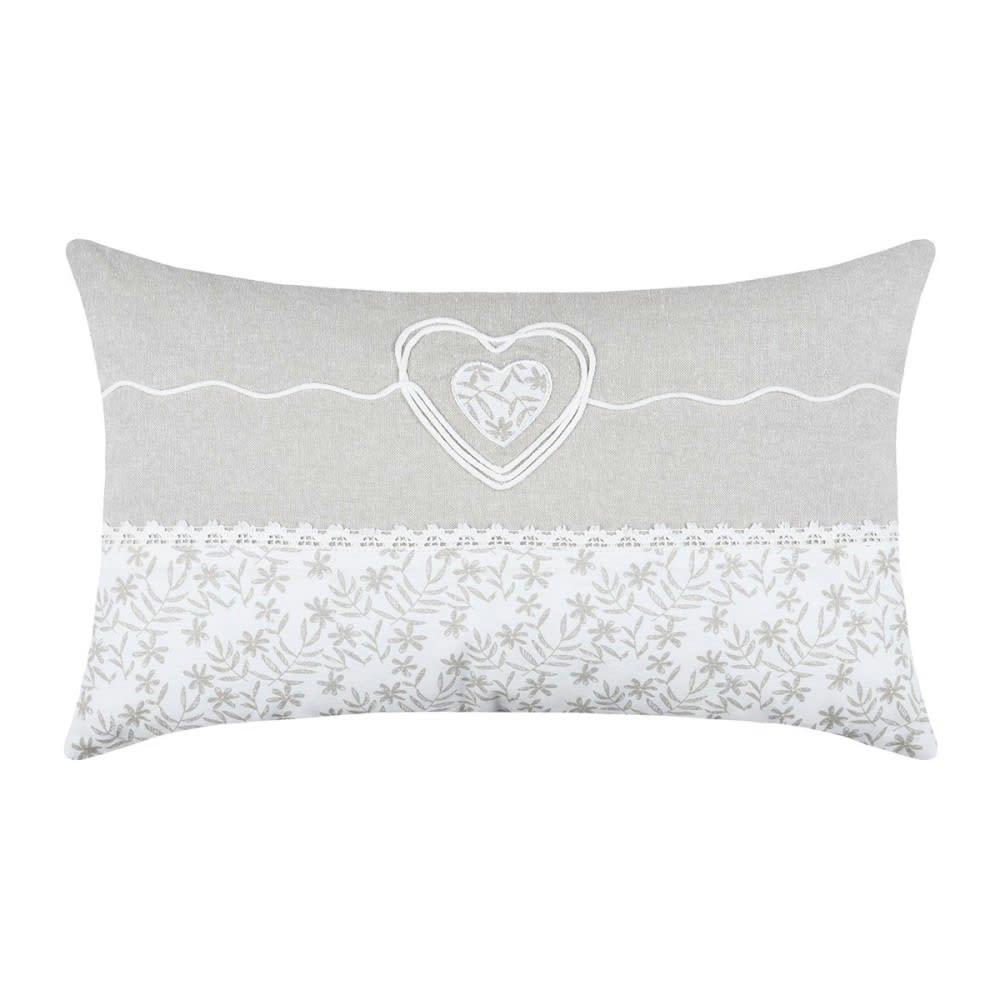 - Coussin Blanc coton 30 x 50