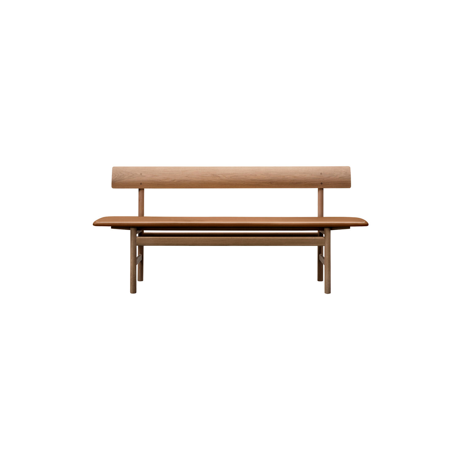 The Mogensen Bench b&aelig;nk, olieret eg/cognac