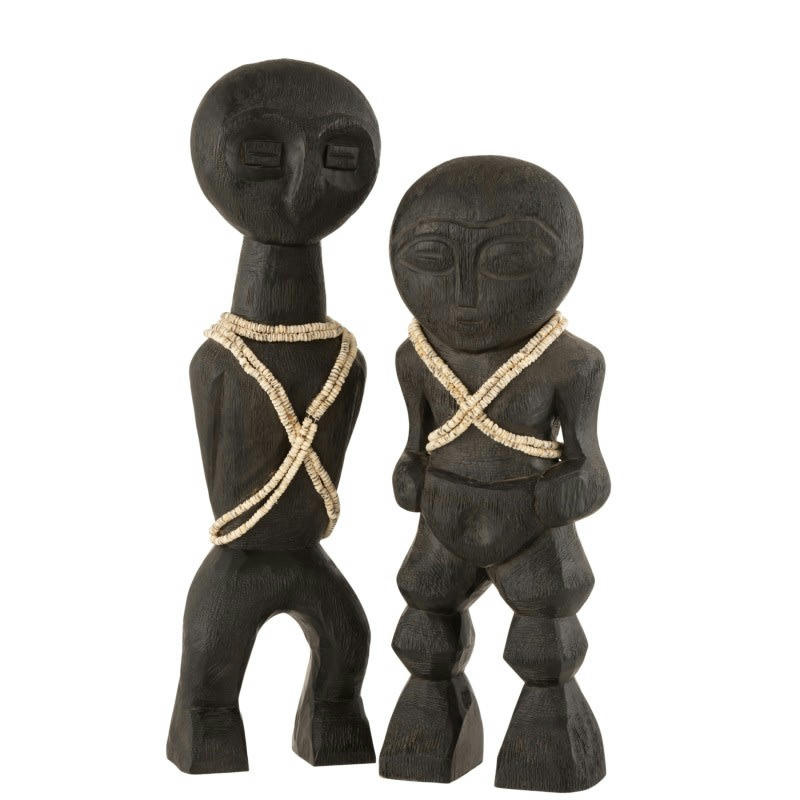 TAKWIMU - Personnage Takwimu bois de manguier noir H46,5cm