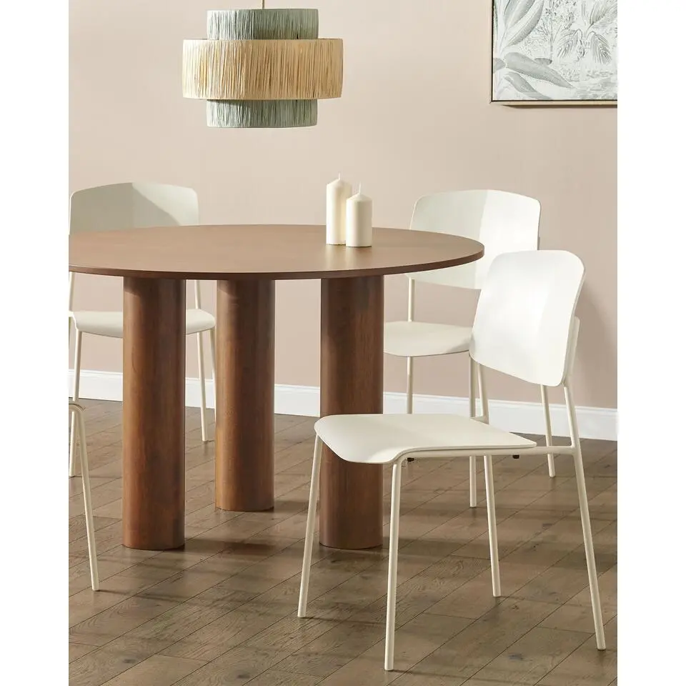 ASTORIA - Eetkamerstoel set van 4 - Beige - Plastic