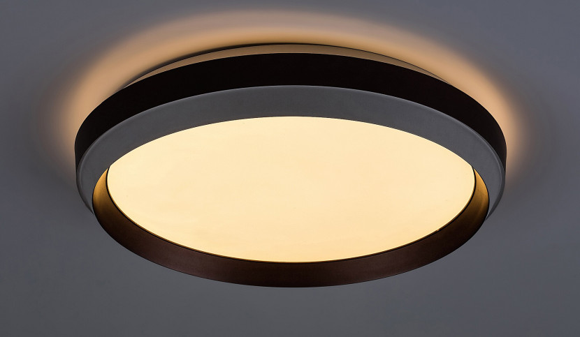 Plafon Fontanaokrągły brązowy LED 1x24W 39cm 1100lm IP20 Rabalux