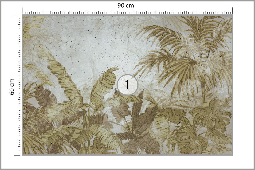 Fototapeta Tropikalne Palmy W Stylu Vintage 90x60cm