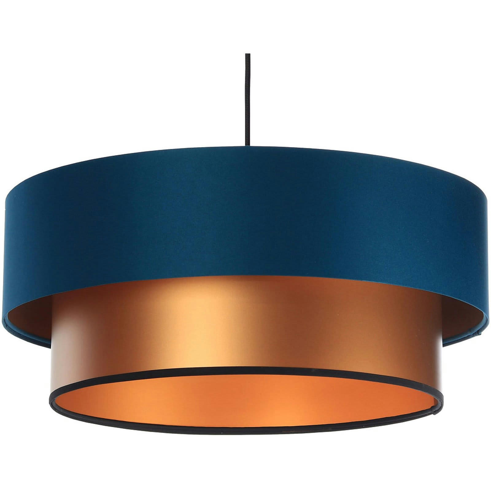 DUO ÉLÉGANT - Suspension Tissu Bleu