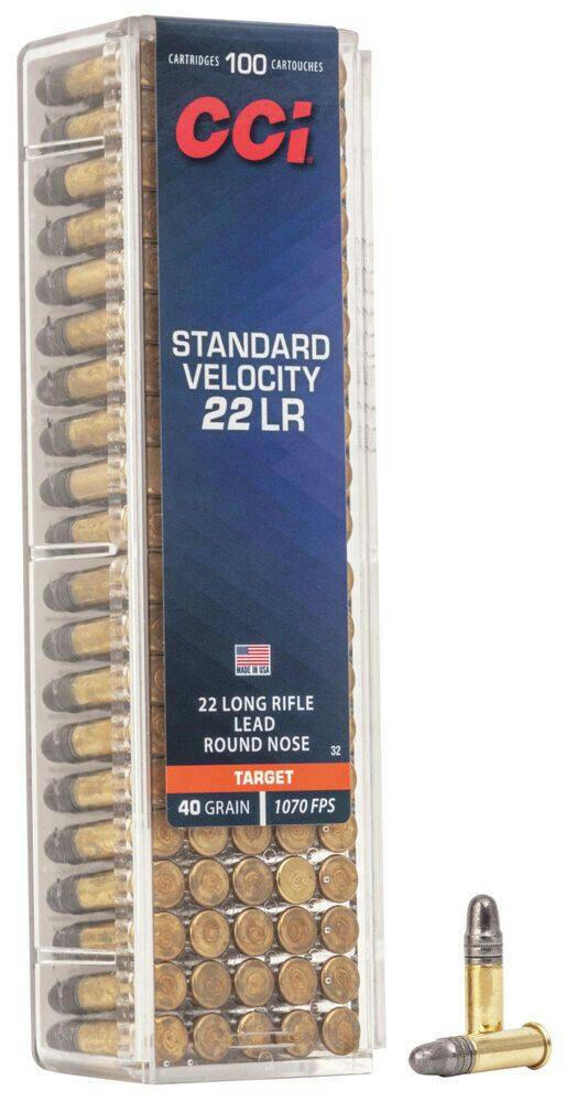 CCI .22 LR 40 Grain Lead Round Nose Ammunition