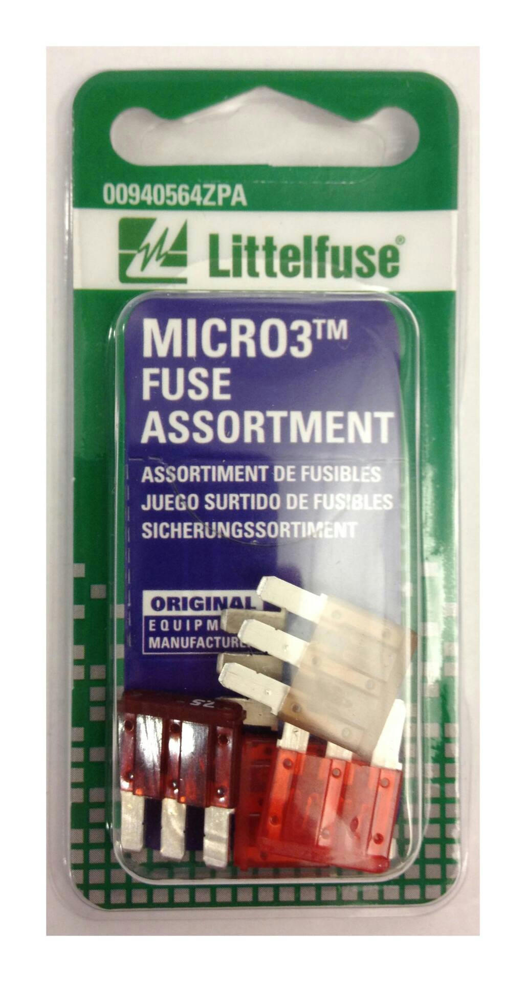 Littelfuse MICRO3 32V Blade Fuse, 5-pk
