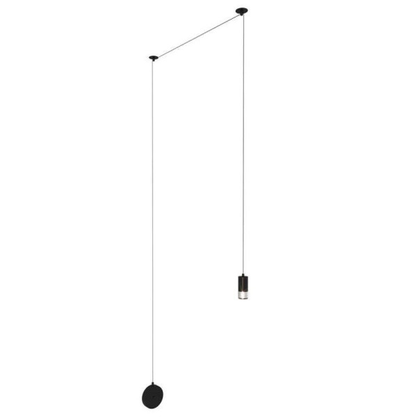 Lampa ścienna LINEA-1 WALL czarna kinkiet wiszący
