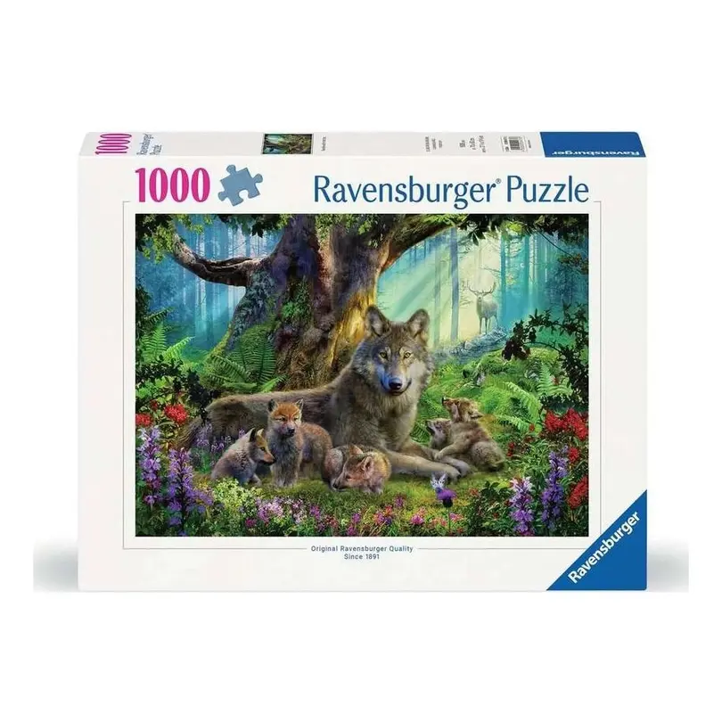 Puzzle Wölfe im Wald