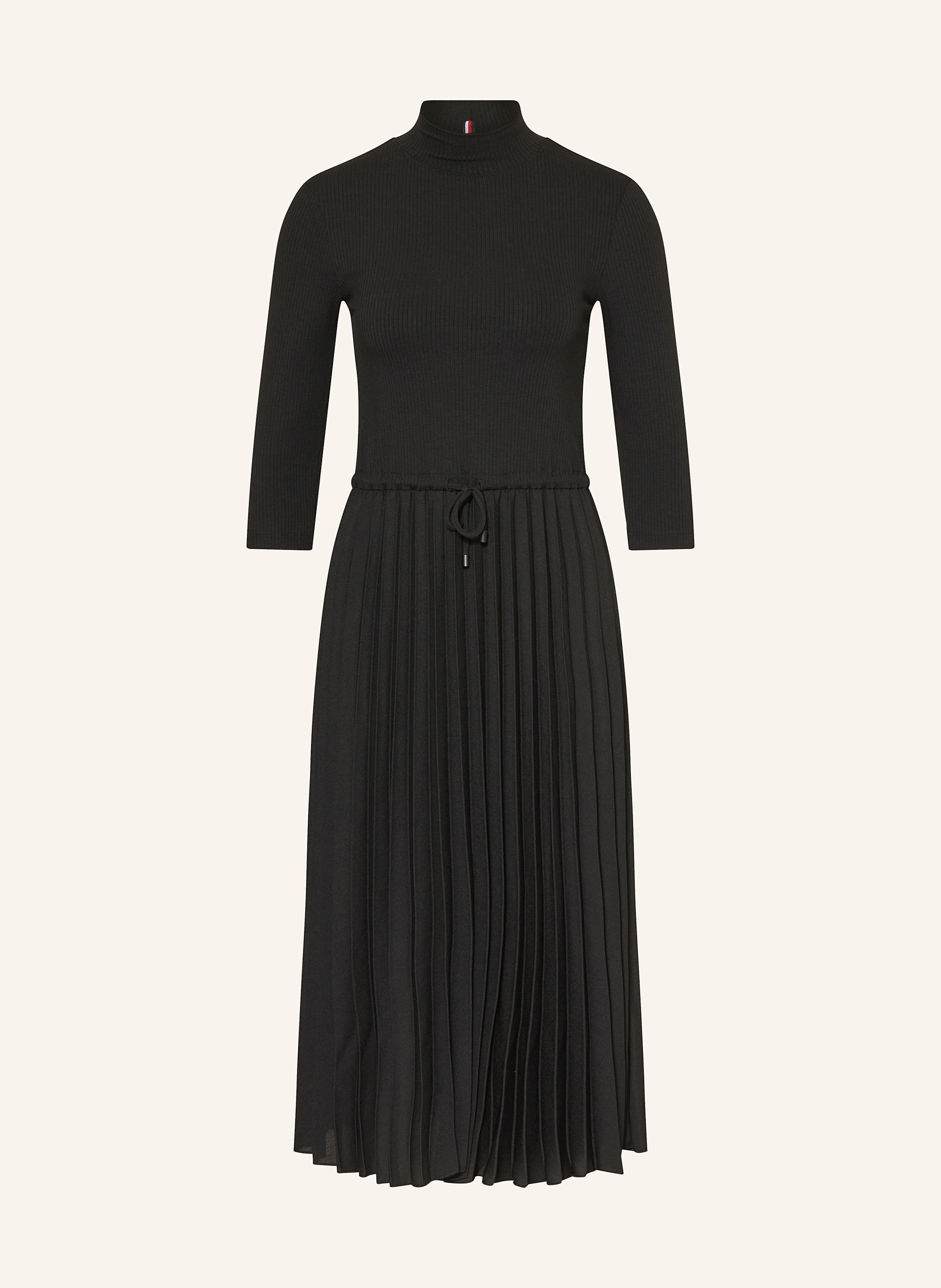 TOMMY HILFIGER Kleid im Materialmix mit 3/4-Arm