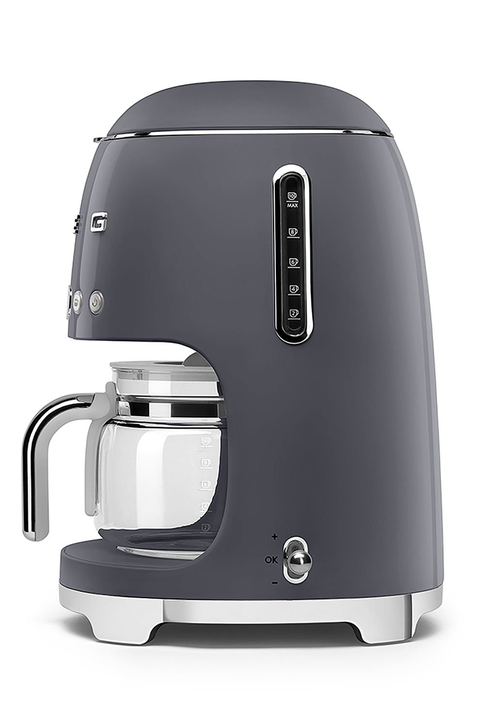 Smeg Drip DCF02GRUK Filter Coffee Machine With Filter in Grey