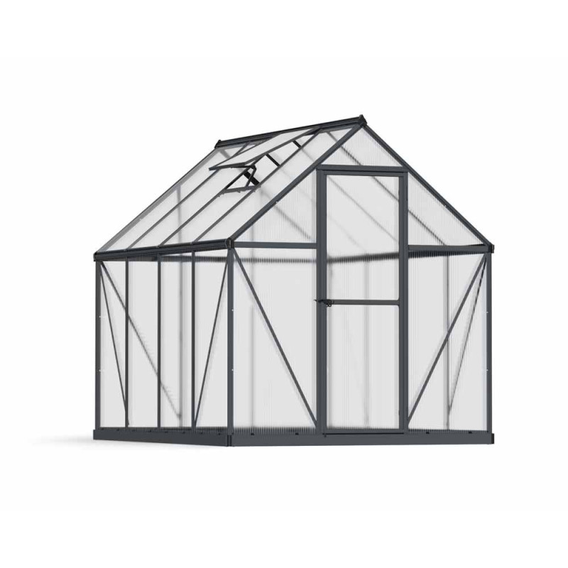 Serre en polycarbonate Mythos grise 4,4 m² CANOPIA