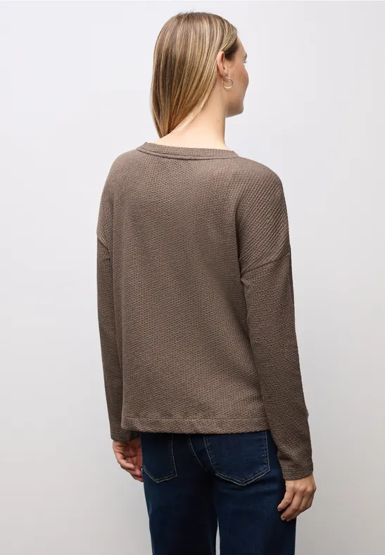 Strukturshirt mit Knöpfen