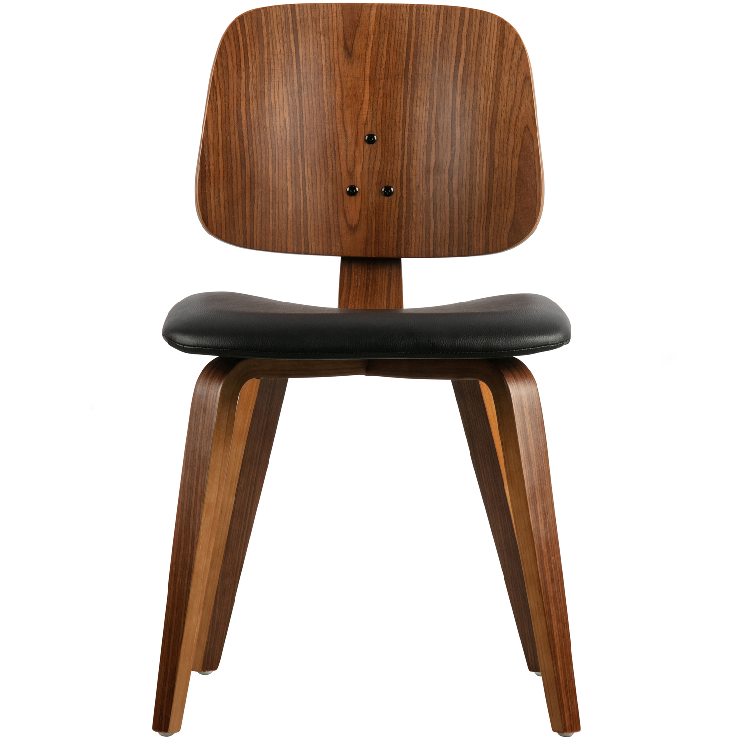 vtwonen eetkamerstoel Classic - Zwart/walnoot - 81x48x50