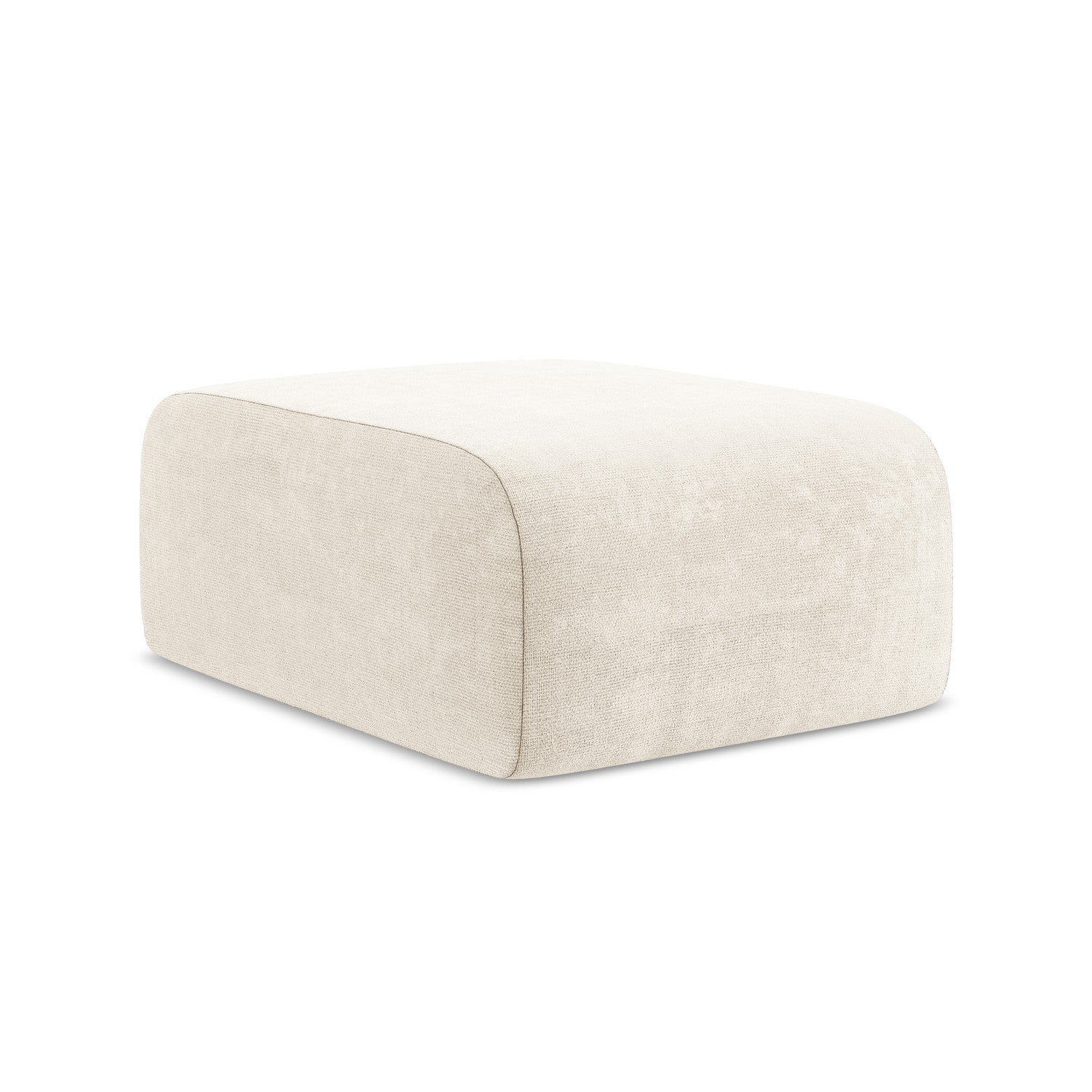 LaMiaSofa Poef Cervo - chenille stof - lichtbeige - 72x94x42