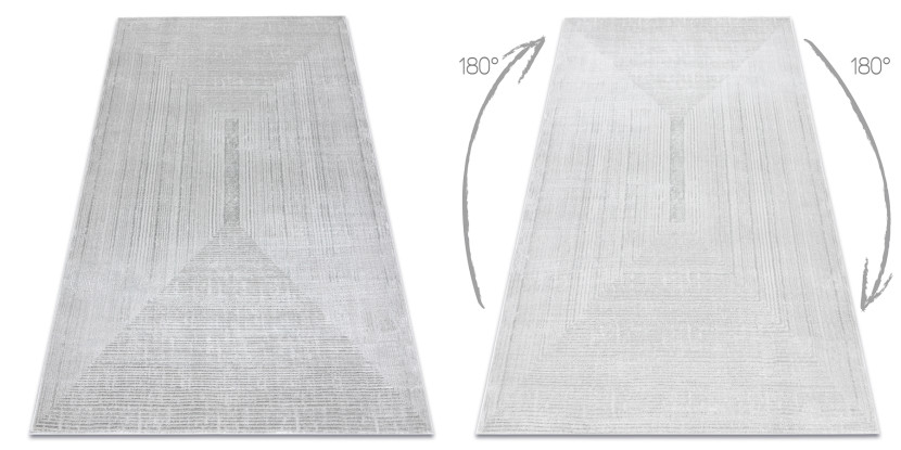 Dywan BALANCE 8788 szary - Geometryczny, strukturalny, glamour80x150 cm