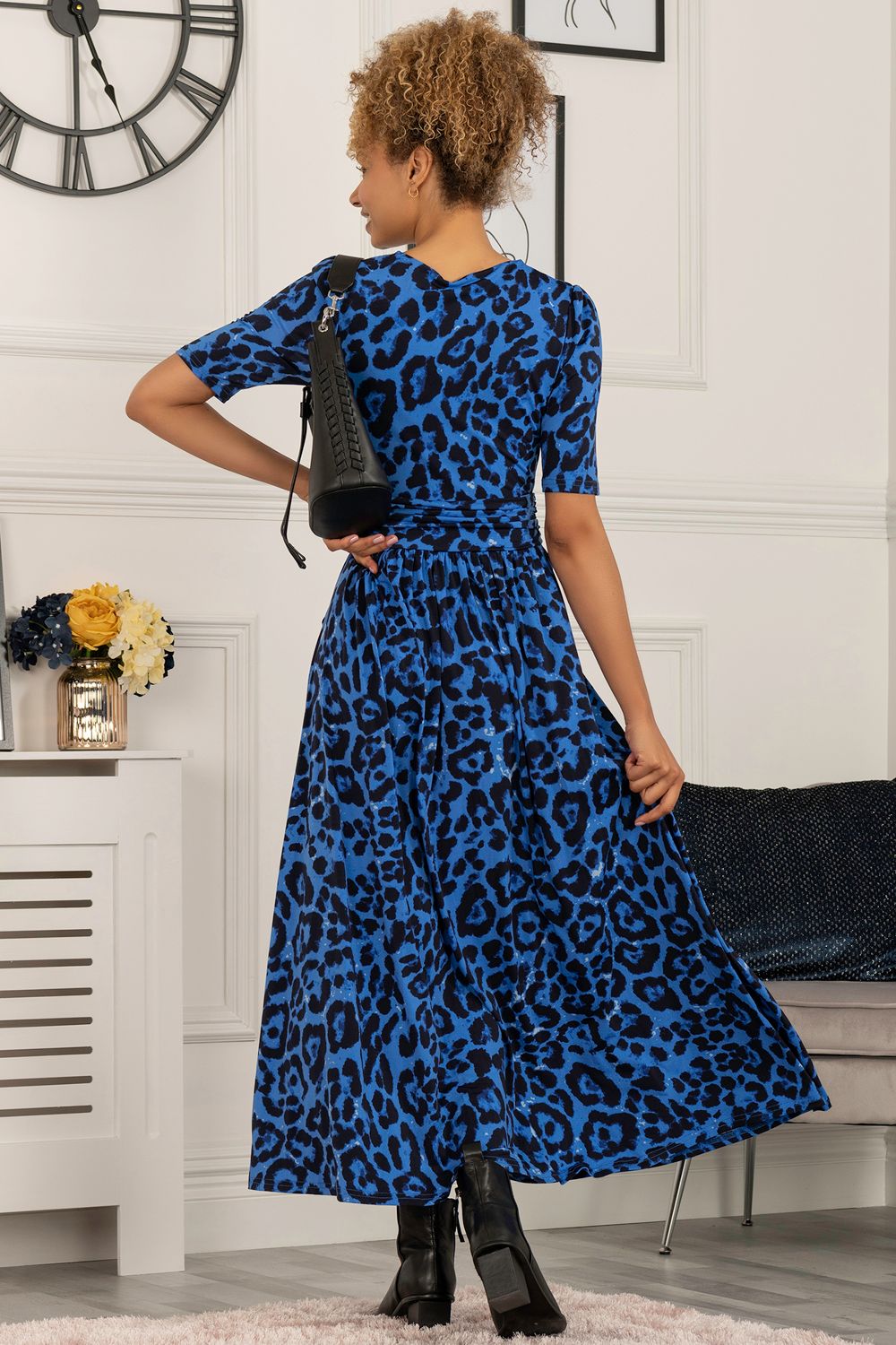 Jolie Moi Elisha Print Jersey Maxi Dress