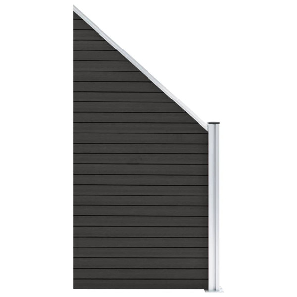 Panel Ogrodzeniowy Ogrodzenie Płot WPC 20,3x2 cm Szary